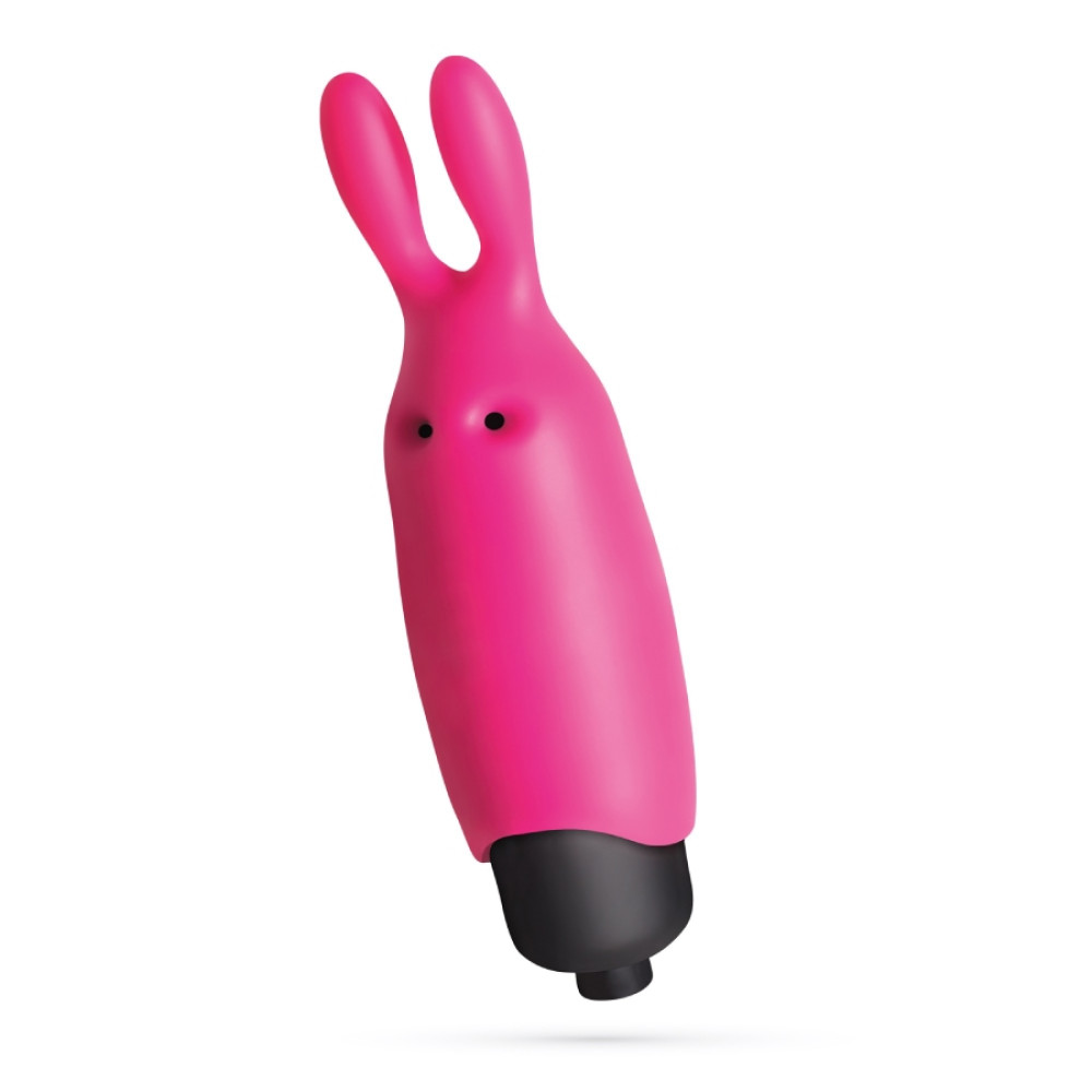 Мини-вибратор вибропуля с насадкой Crushios O-Pet Rabbit розового цвета, 8.8 х 2.4 см фото №3 — секс игрушки: Украина, NO TABOO