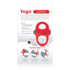 Двойное эрекционное виброкольцо Charged Yoga красное, 19 х 4.5 см фото №3 — секс игрушки: Украина, NO TABOO