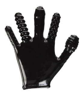 Перчатка для мастурбации Oxballs Finger Fuck, черная, One Size - No Taboo