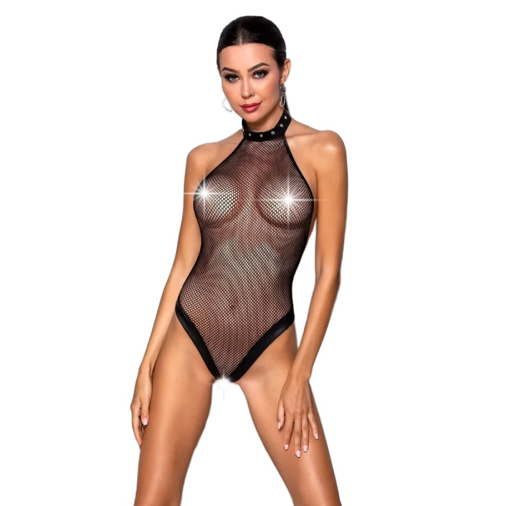 Боди в сеточку Passion Moonlight, с интимным вырезом, S/M, фото №0 — секс шоп Украина, NO TABOO