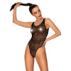 Эротичный боди Obsessive B127 XL/XXL, с вырезами, черное, фото №1 — секс шоп Украина, NO TABOO