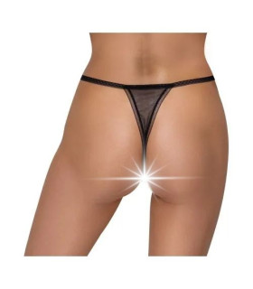 Стринги сексуальные с интимным вырезом Cottelli Collection String Flower, S/M - No Taboo