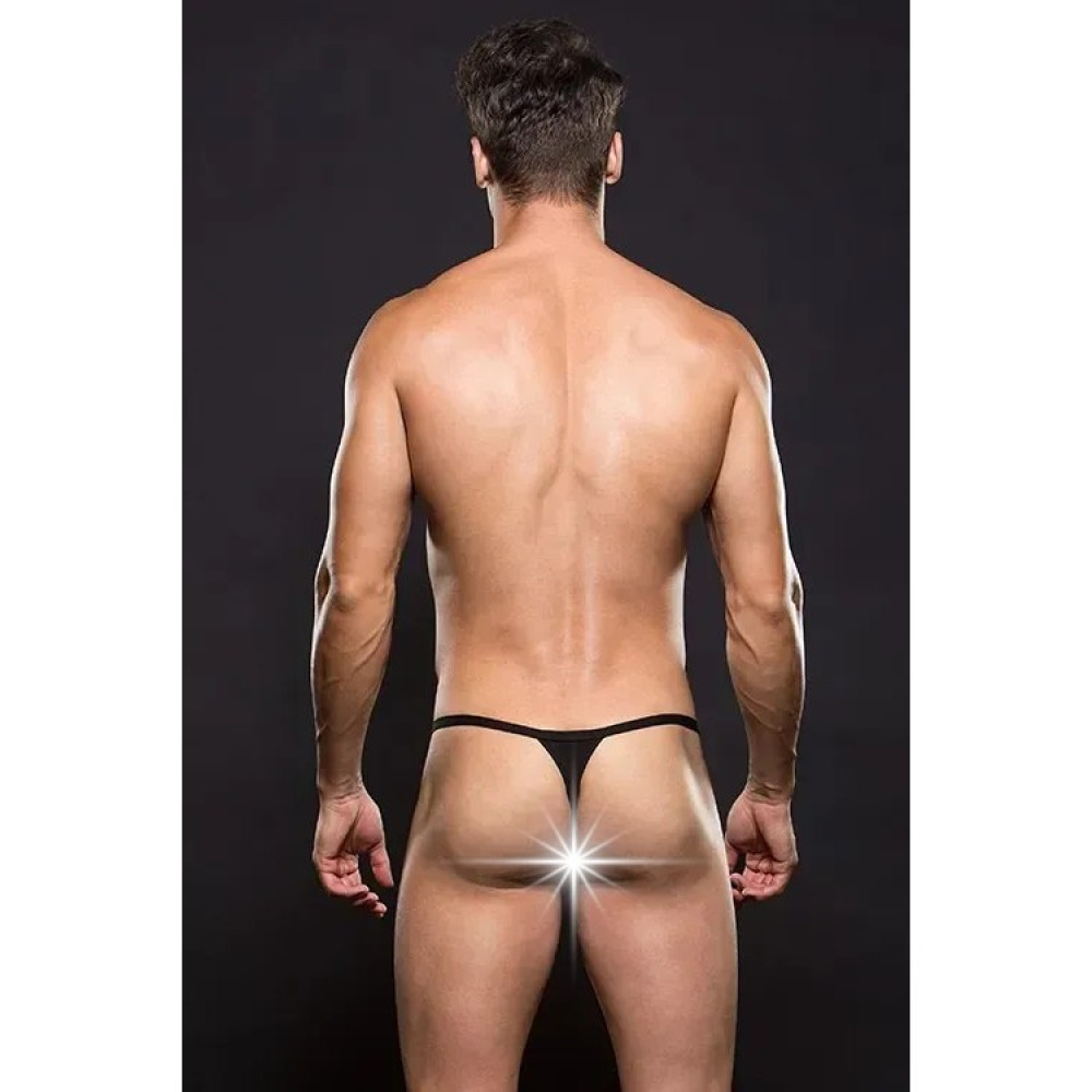 Стринги мужские Envy Menswear на магнитах, черные, S-M, фото №2 — секс шоп Украина, NO TABOO