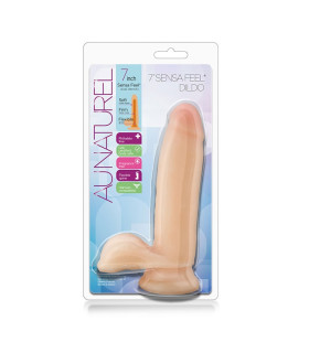 Фаллоимитатор реалистичный Blush Sensa Feel на присоске, бежевый, 17.7 х 4.4 см - No Taboo