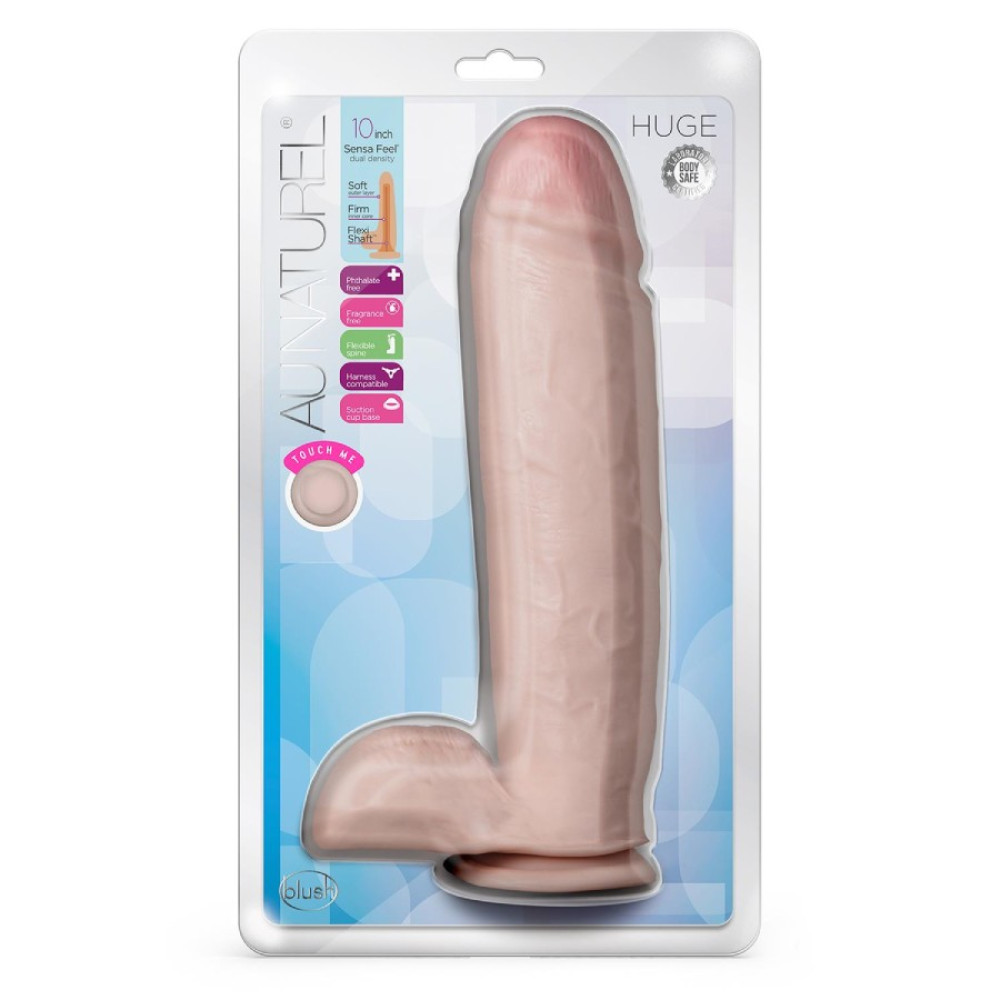 Фаллоимитатор из киберкожы Blush Au Naturel большой, бежевый, 26.6 х 6.3 см фото №3 — секс игрушки: Украина, NO TABOO