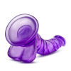 Фаллоимитатор реалистичный Blush Sweet N Hard на присоске, фиолетовый, 21.5 х 3.8 см фото №3 — секс игрушки: Украина, NO TABOO