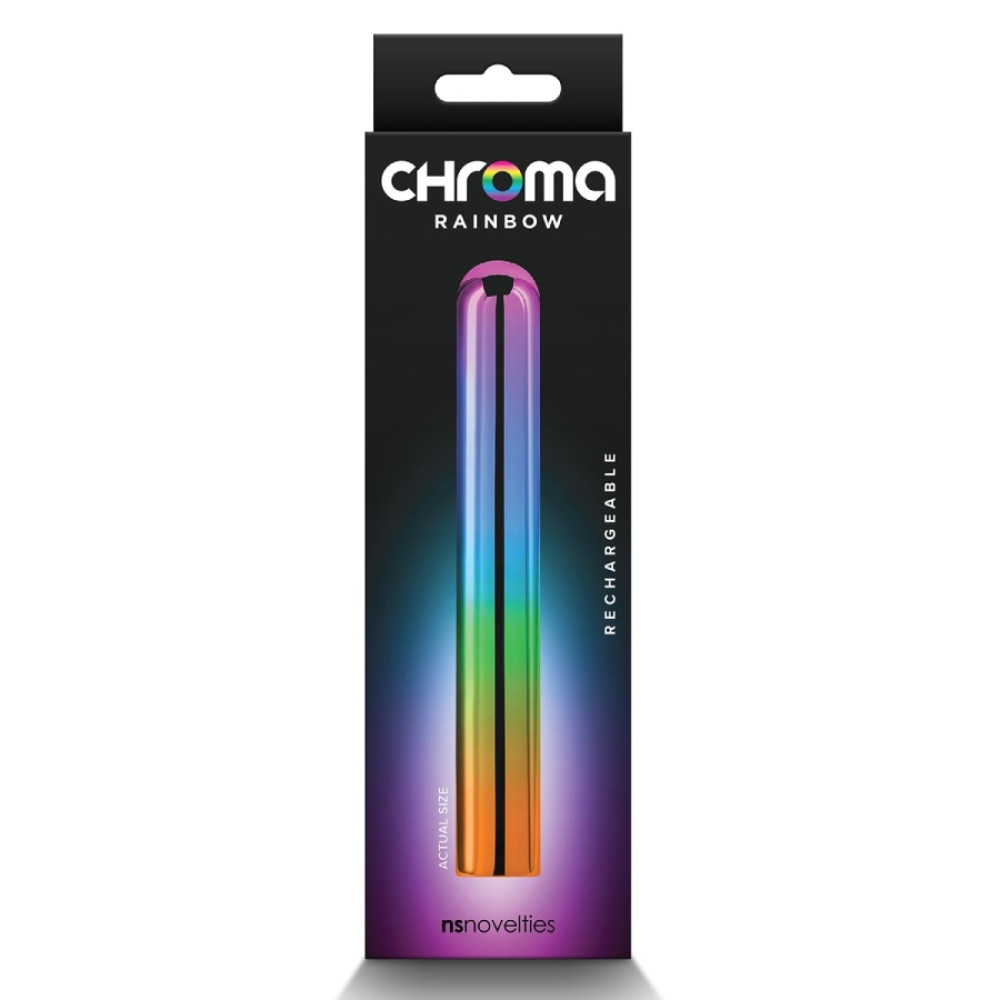 Вибратор вагинальный NS Novelties Chroma разноцветный, 13.8 х 1.9 см фото №2 — секс игрушки: Украина, NO TABOO