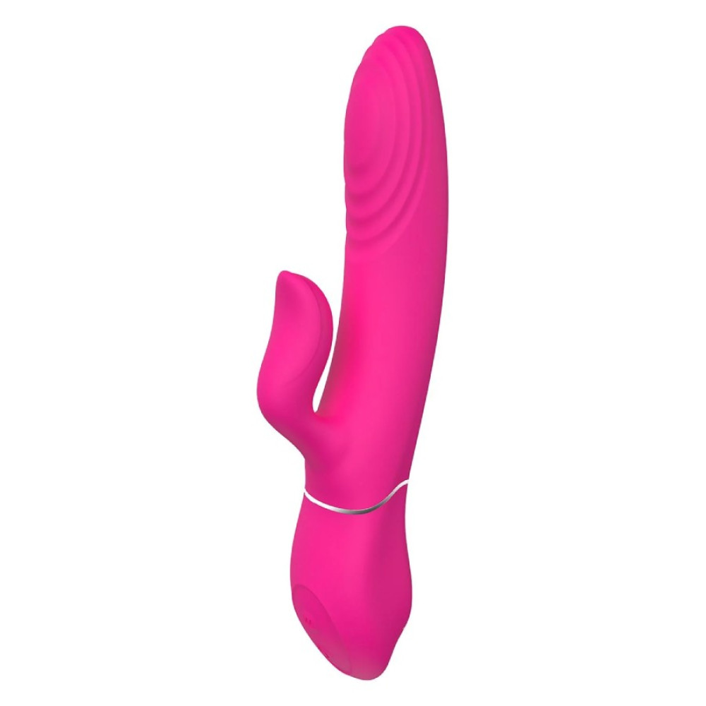 Вибратор-кролик Dreamtoys Duo Thruster для клитора, розовый, 21 х 3.4 см фото №4 — секс игрушки: Украина, NO TABOO