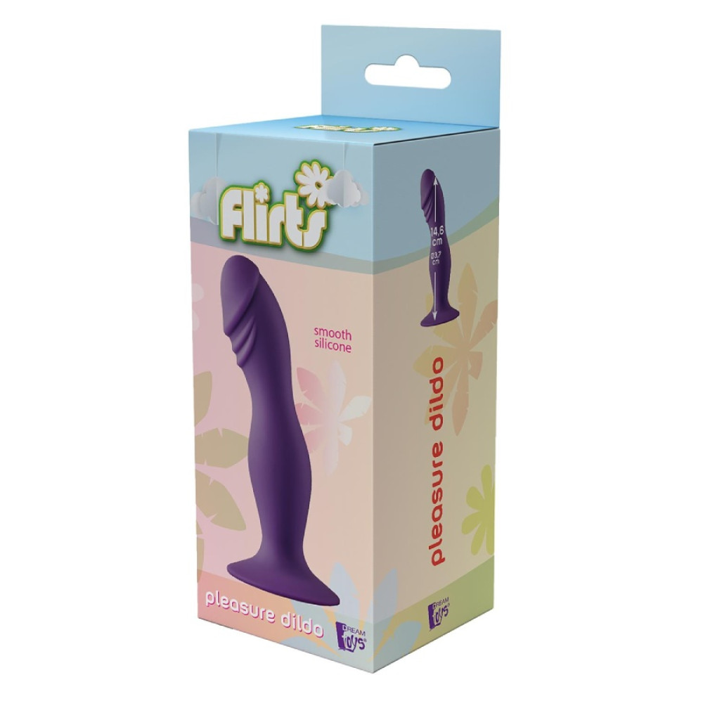 Фаллоимитатор Dreamtoys Pleasure Dildo на присоске, фиолетовый, 14.6 х 3.7 см фото №3 — секс игрушки: Украина, NO TABOO