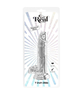 Фалоімітатор реалістичний Toy Joy Clear на присосці, прозорий, 18 х 4.5 см - No Taboo