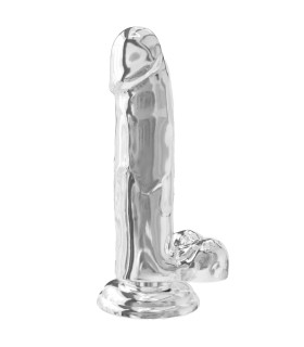 Фалоімітатор реалістичний Toy Joy Clear на присосці, прозорий, 18 х 4.5 см - No Taboo