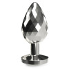 Анальная пробка Toy Joy Disco Diamond S серебристая, 7.5 х 2.7 см фото №2 — секс игрушки: Украина, NO TABOO