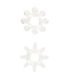 Ерекційні кільця Toy Joy Power Stretchy Rings прозорі, 2 шт - No Taboo