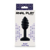 Анальная пробка Toy Joy Swirl черная, 9.2 х 1.8 см фото №2 — секс игрушки: Украина, NO TABOO