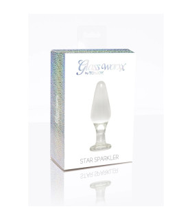 Анальна пробка Toy Joy Star Sparkler срібляста, 12 х 3.5 см - No Taboo
