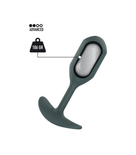 Анальна пробка Toy Joy The Player Weighted обтяжений, чорний, 11 х 3 см - No Taboo