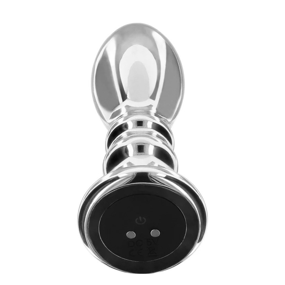 Вибратор анальный Toy Joy The Slider серебристый, 11.3 х 3.3 см фото №3 — секс игрушки: Украина, NO TABOO