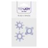 Эрекционные кольца Toy Joy Tickle C-Rings фиолетовые, 3 шт фото №2 — секс игрушки: Украина, NO TABOO