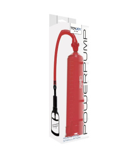 Вакуумная помпа для члена Toy Joy Power Pump механическая, красная, 23 х 5.5 см - No Taboo