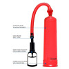 Вакуумная помпа для члена Toy Joy Power Pump механическая, красная, 23 х 5.5 см фото №3 — секс игрушки: Украина, NO TABOO