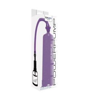 Вакуумная помпа для члена Toy Joy Power Pump механическая, фиолетовая, 23 х 5.5 см - No Taboo