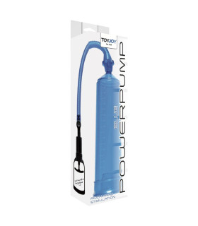 Вакуумная помпа для члена Toy Joy Power Pump механическая, синяя, 23 х 5.5 см - No Taboo