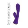 Вибратор-кролик Toy Joy Iris для клитора, фиолетовый, 17.5 х 3.5 см фото №7 — секс игрушки: Украина, NO TABOO