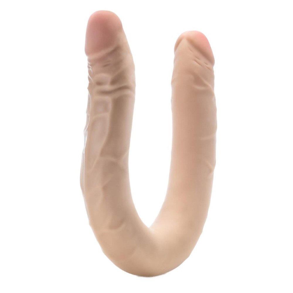Фаллоимитатор двойной Blush Posable бежевый, 41.9 х 3.8 см фото №0 — секс игрушки: Украина, NO TABOO