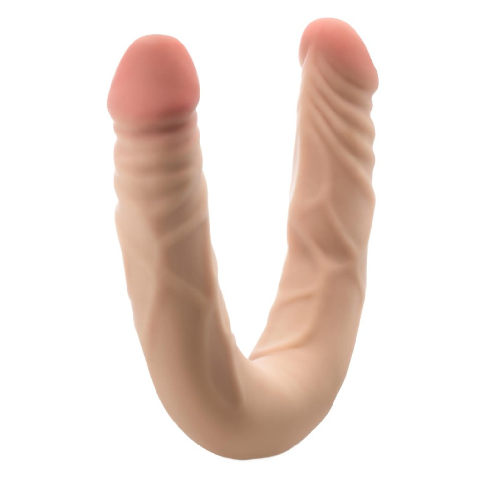 Фаллоимитатор двойной Blush Posable бежевый, 35.6 х 3.8 см фото №0 — секс игрушки: Украина, NO TABOO