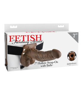 Фаллопротез Pipedream Fetish Fantasy на ремешках, коричневый, 20.5 х 4.3 см - No Taboo