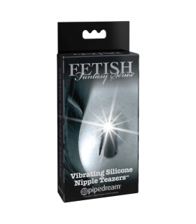 Зажимы для сосков Pipedream Fetish Fantasy с вибрацией, черные, 5.5 см - No Taboo