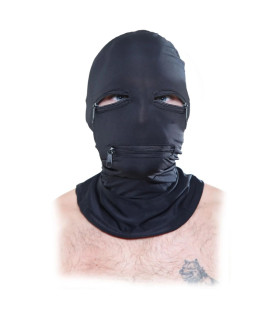 Маска на всю голову Pipedream Fetish Fantasy Zipper Face с молниями, чорная, One Size - No Taboo