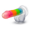 Фаллоимитатор реалистичный Blush Rainbow Rave светящийся в темноте, разноцветный, 16.5 х 3.2 см фото №4 — секс игрушки: Украина, NO TABOO