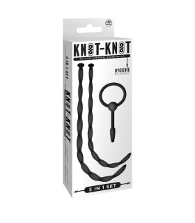 Набор уретральных катетеров NMC Knot Knot черный, 3 шт - No Taboo