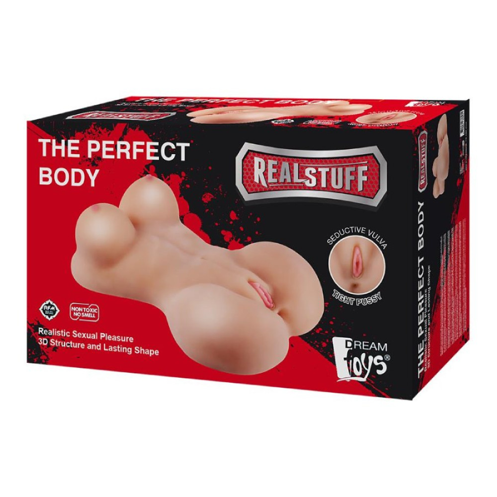 Мастурбатор реалистичный торс Dreamtoys The Perfect Body вагина, анус, грудь, бежевый, 56 х 32 см фото №2 — секс игрушки: Украина, NO TABOO