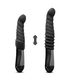 Вибратор Blush Temptasia Lazarus с фрикциями, черный, 25.4 х 3.8 см - No Taboo