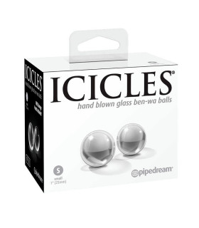 Вагинальные шарики Pipedream Icicles стеклянные, 2.5 х 2.5 см - No Taboo
