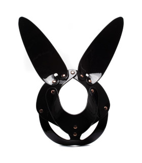 Маска кролика Kinky Diva з веганської шкіри, чорна, One Size - No Taboo