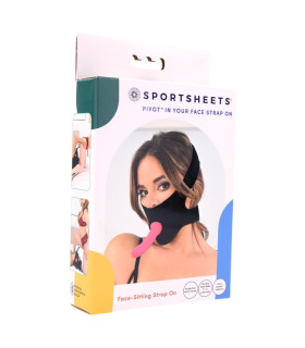 Страпон на голову Sportsheets In Your Face, черный - No Taboo