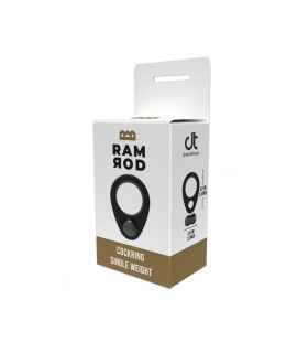 Эрекционное кольцо Dreamtoys с утяжелителем, черное, 6.2 х 3.3 см - No Taboo