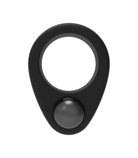 Эрекционное кольцо Dreamtoys с утяжелителем, черное, 6.2 х 3.3 см - No Taboo