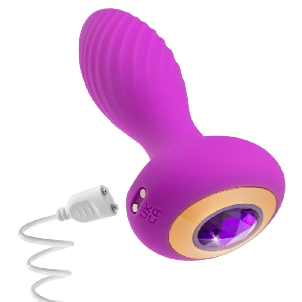 Анальный вибратор Blush Charm Amethyst фиолетовый, 11.4 х 3.2 см фото №5 — секс игрушки: Украина, NO TABOO