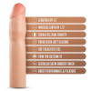 Насадка на пенис реалистичная Blush Performance Plus бежевая, 17.7 х 4.4 см фото №8 — секс игрушки: Украина, NO TABOO