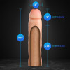 Насадка на пенис реалистичная Blush Performance Plus бежевая, 21.6 х 5 см фото №7 — секс игрушки: Украина, NO TABOO