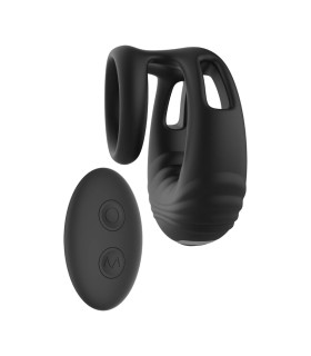 Эрекционное виброкольцо Dreamtoys Ramrod с пультом, черное, 7.2 х 7 см - No Taboo