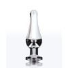 Анальная пробка Toy Joy Diamond Bum Bijou S с кристаллом, серебристая, 9.2 х 3 см фото №3 — секс игрушки: Украина, NO TABOO