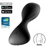 Анальный вибратор Satisfyer Trendsetter с приложением, чёрный, 11.2 х 5 см фото №1 — секс игрушки: Украина, NO TABOO