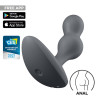 Анальный вибратор Satisfyer Deep Diver с приложением, серый, 11.2 х 4.3 см фото №1 — секс игрушки: Украина, NO TABOO