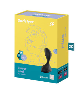 Анальний вібратор Satisfyer Sweet Seal з додатком, чорний, 7 х 3.5 см - No Taboo