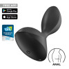 Анальный вибратор Satisfyer Sweet Seal с приложением, черный, 7 х 3.5 см фото №1 — секс игрушки: Украина, NO TABOO